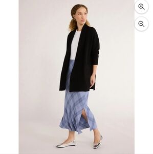 Time and Tru Womens Open Front Solid Black Cardigan Plus Size XXL 20 Neutral